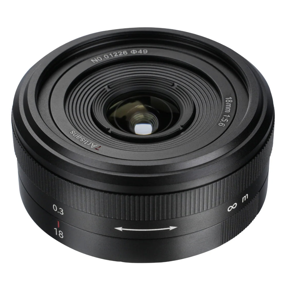 7Artisans 18mm F/5.6 Full Frame Format Panasonic L Mount Wide Angle Prime Pancake UFO Slim Lens MF Manual Focus for Mirrorless Cameras
