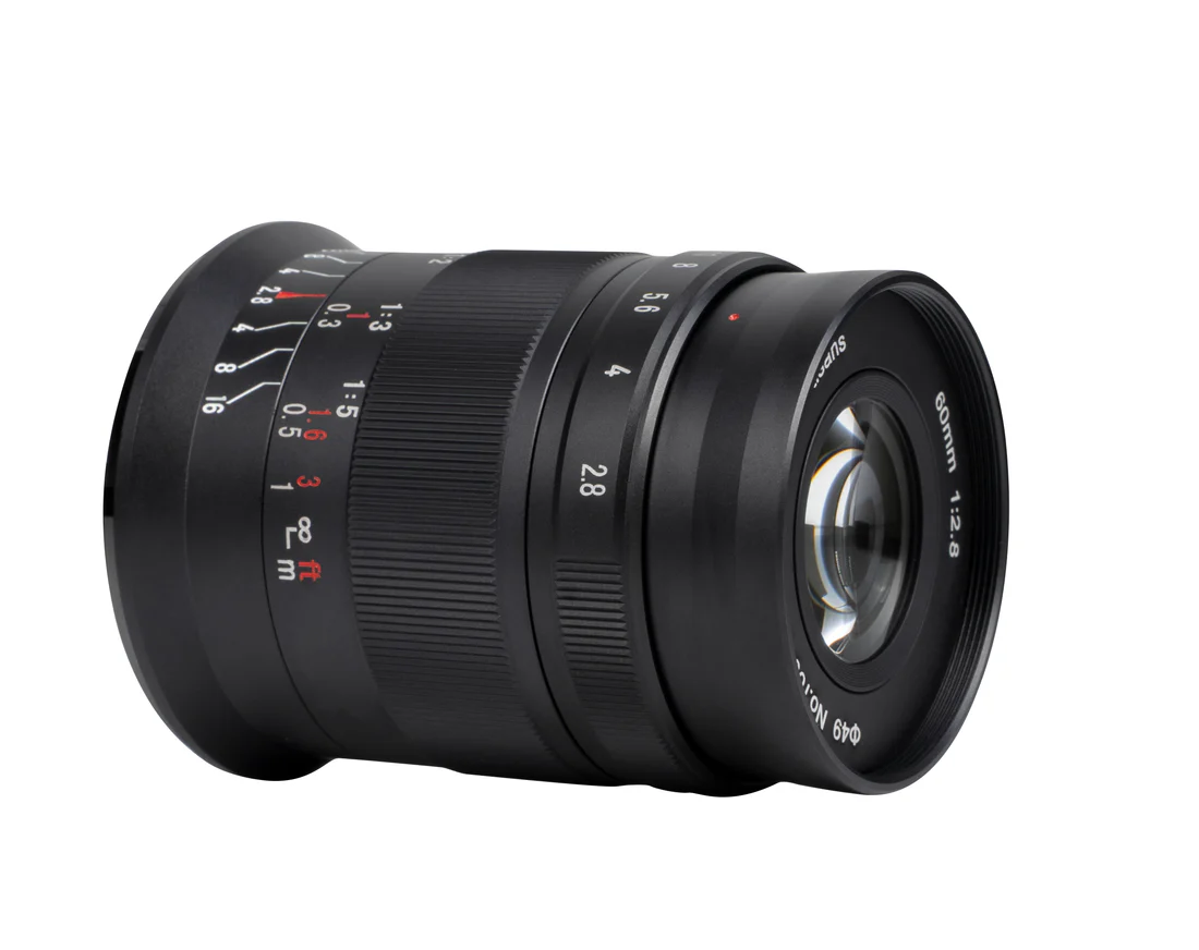 7Artisans 60mm F/2.8 Mark II APS-C Format Canon RF Mount Macro Telephoto Prime Lens MF Manual Focus for Mirrorless Cameras