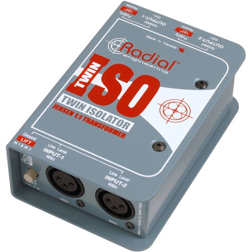 [CLEARANCE] Radial Engineering Twin-Iso - Two Channel Balanced Line Isolator with Jensen Transformers