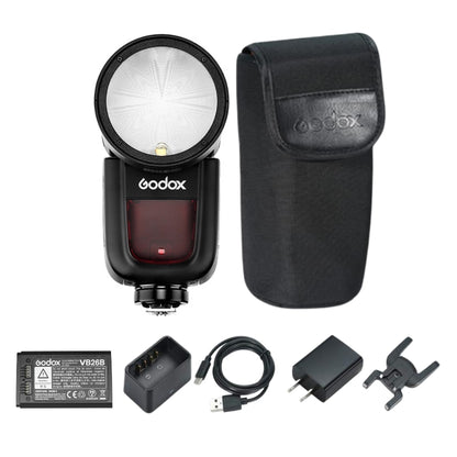 Godox V1O V1Pro O Flash Speedlight TTL for Panasonic / Olympus Camera with 76Ws Power Output, 2.4G Wireless Radio System, Built-In Modeling Lamp, Rechargeable Li-Ion Battery, Tilting & Rotating Round Head with Magnetic Modifier Mount for Photography