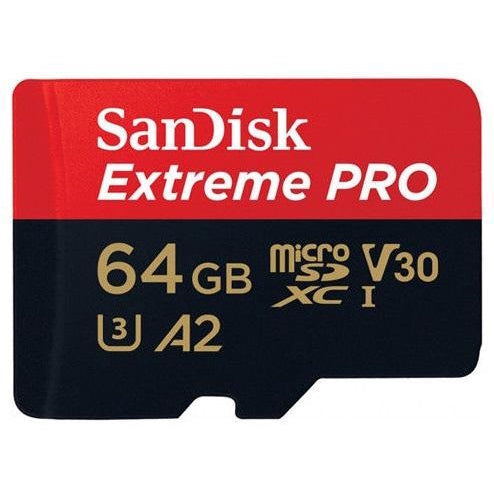 SanDisk Extreme Pro Micro SD Card 64GB UHS-I SDXC Class 10 200Mb/s and 90mb/s Read and Write Speed with Adapter | SDSQXCU-064G-GN6MA