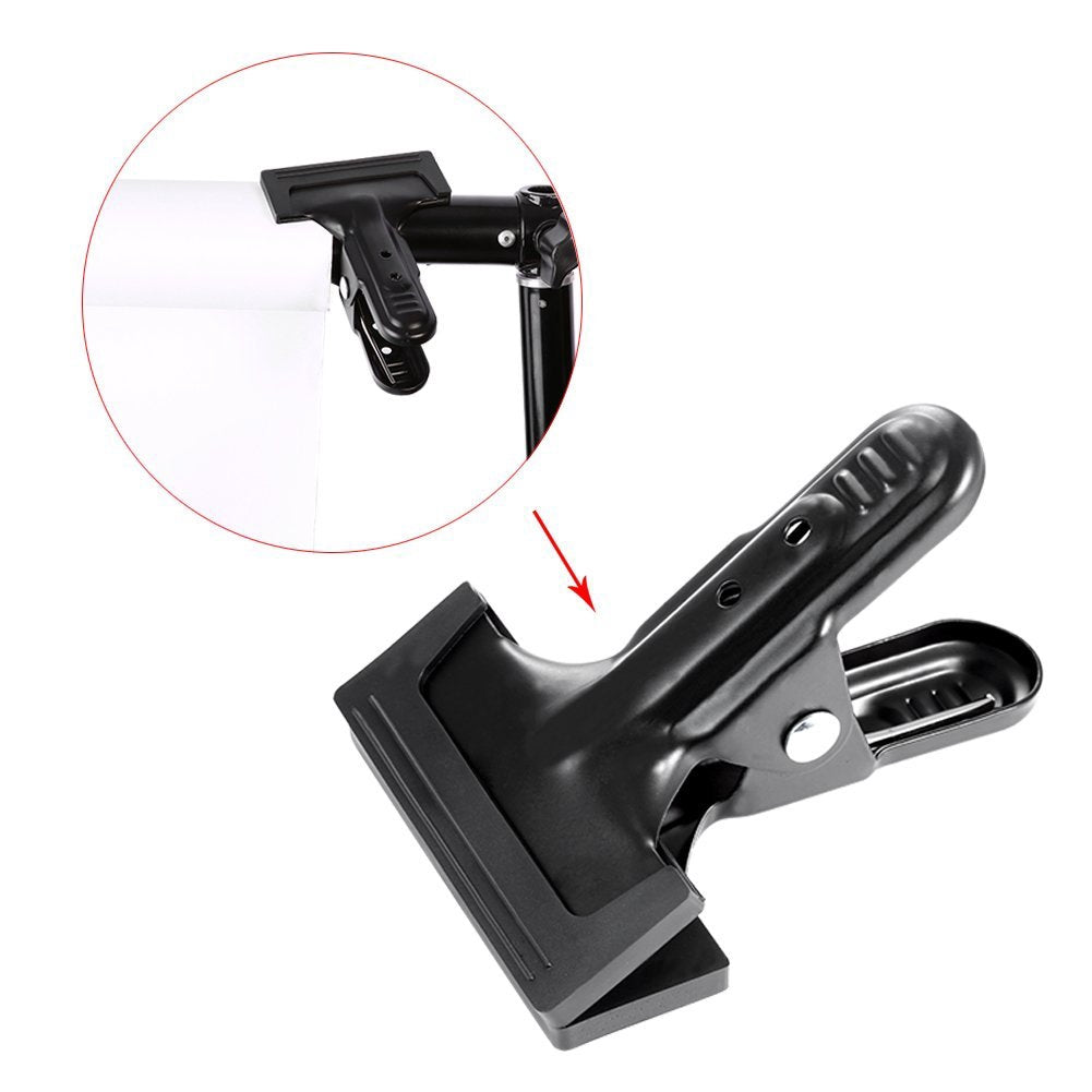 Pxel AA-CH1 Heavy Duty Flat Muslin Spring Clamps Clips for Photo Studio Backdrops Backgrounds Reflector