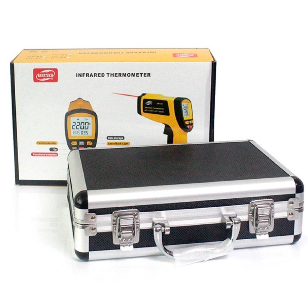 Benetech GM1651 Non Contact Thermometer Laser Temperature Gun Infrared Thermometer -30° to 1650° Celcius with USB interface to connect your PC.