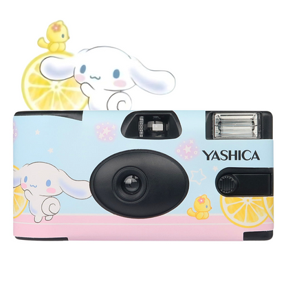 YASHICA x SANRIO Series 35mm ISO 400 F/11 Single Use Film Camera with 27 EXP Exposures for Color Prints and Photography
