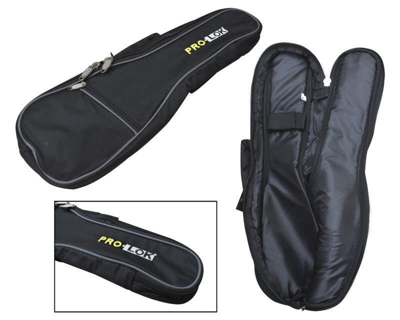 Pro-Lok Orion Series Protective Ukulele Gig Bag with Built-In Shoulder Straps and Accessory Pouch, 5mm Padding and Heavy Duty Zippers for Baritone Ukuleles | ORION-UB ORION-UC
