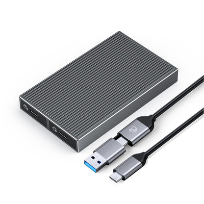 [CLEARANCE] ORICO M.2 SATA SSD Enclosure with 6Gbps Transmission Rate, B-Key/B&M-Key and Type-C for Windows Mac OS Linux Android | Grey