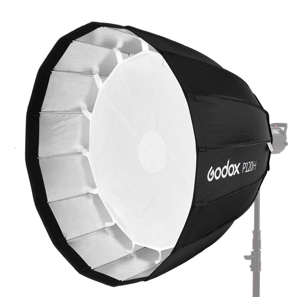 [CLEARANCE] Godox P120H 120CM Reflector Parabolic SoftBox Cloak Box for Bowens Mount Studio