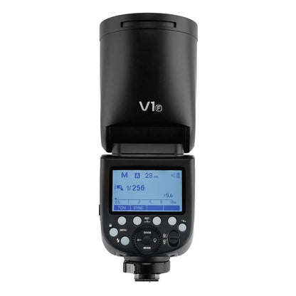 Godox V1 F V1Pro F Flash Speedlight TTL for FUJIFILM Camera with 76Ws Power Output, 2.4G Wireless Radio System, Built-In Modeling Lamp, Rechargeable Li-Ion Battery, Tilting & Rotating Round Head with Magnetic Modifier Mount for Photography