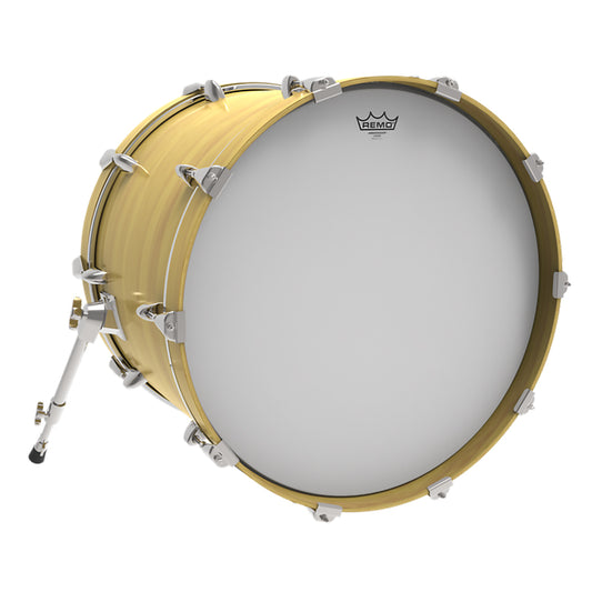 Remo Ambassador Coated Bass Drum Head with Warm Open Tones, Bright Attack and Controlled Sustain for Tom, Bass and Snare Batter Drums (Available in Different Sizes) | BR-11