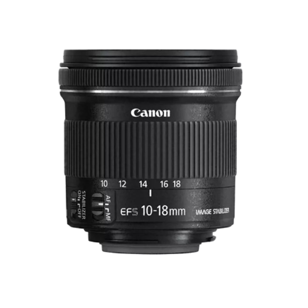 Canon EF-S 10-18mm f/4.5-5.6 IS STM Zoom Lens with APS-C Sensor Format and Wide Angle Focal Length for EF-S Mount DSLR Camera Body