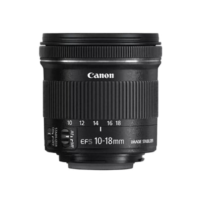 Canon EF-S 10-18mm f/4.5-5.6 IS STM Zoom Lens with APS-C Sensor Format and Wide Angle Focal Length for EF-S Mount DSLR Camera Body