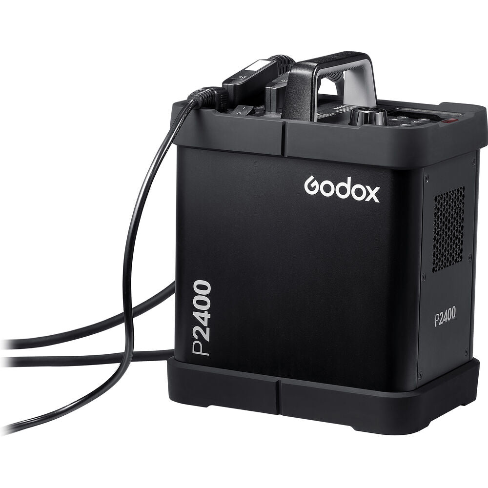 Godox P2400 Power Pack for H2400P Flash Heads with 1/17800s Flash Duration, 10-Step Power, 32 Channels, 16 Groups, and Wired or Wireless Release for Production and Studio Lighting