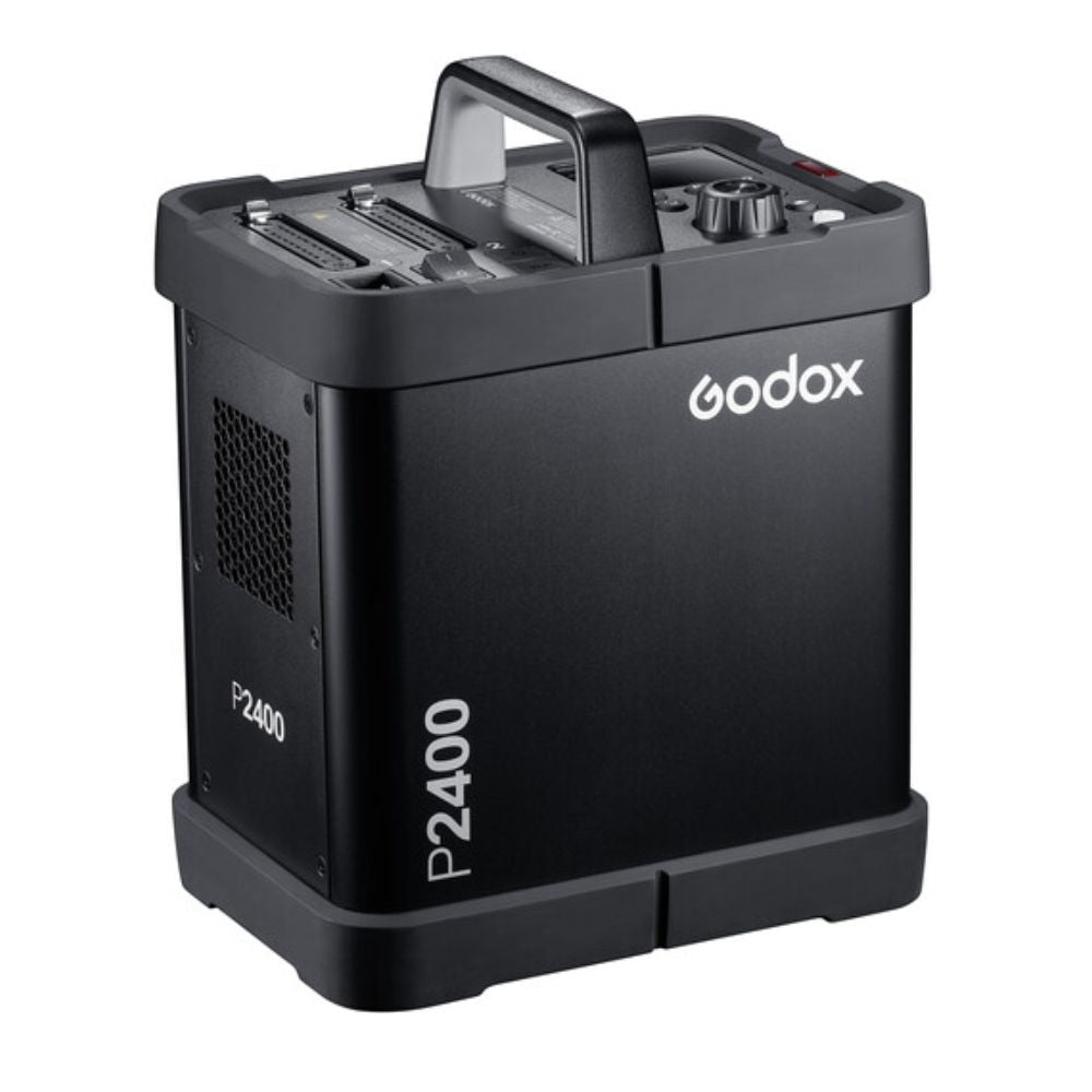 Godox P2400 Power Pack for H2400P Flash Heads with 1/17800s Flash Duration, 10-Step Power, 32 Channels, 16 Groups, and Wired or Wireless Release for Production and Studio Lighting