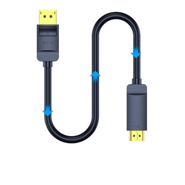 Vention 4K / 30Hz DP Male to HDMI Male Gold Plated (HAG) Displayport Cable for PC, Laptop, TV, Projectors, Monitors (Available in 1M, 1.5M, 2M, 3M, and 5M)