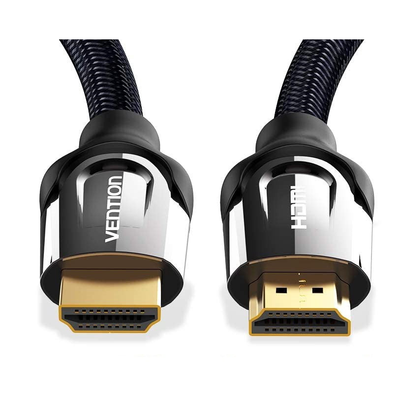 Vention 4K HDR Nylon Braided HDMI Cable with 18 Gbps High Speed Ethernet and Dolby True Audio Support (5m, 10m, 15m) | VAA-B05