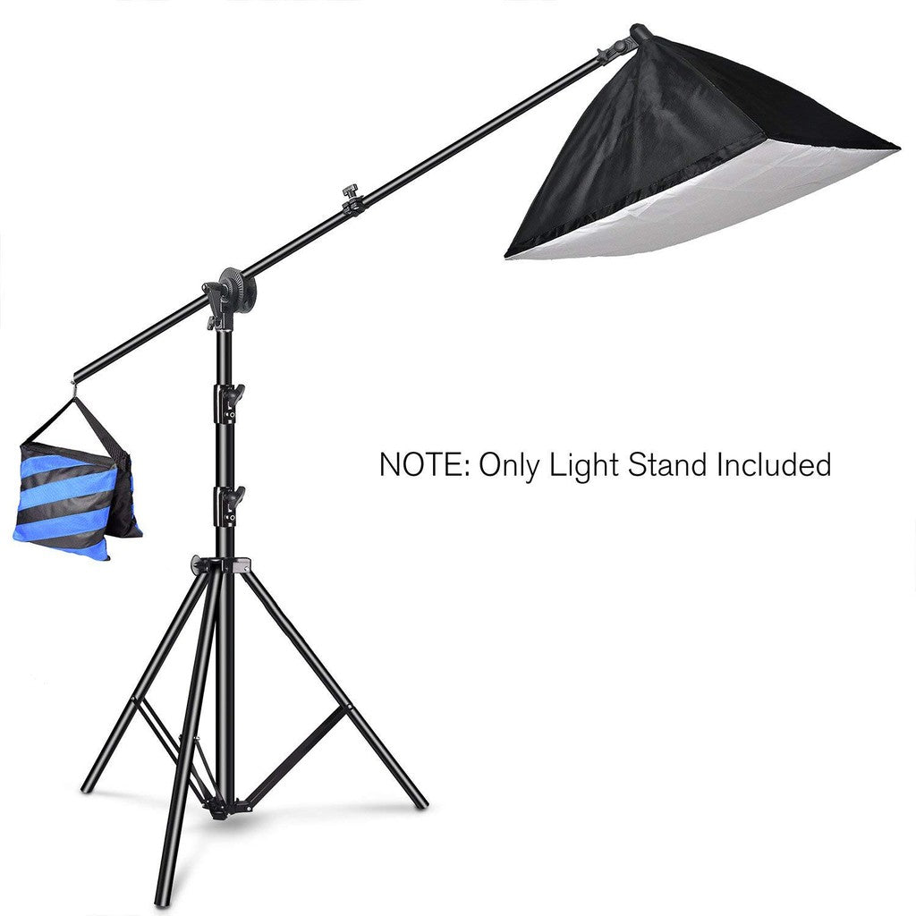 Pxel LS230S Pro 230cm 7.5 Feet Heavy Duty Spring Cushioned Adjustable Photo Video Light Stand