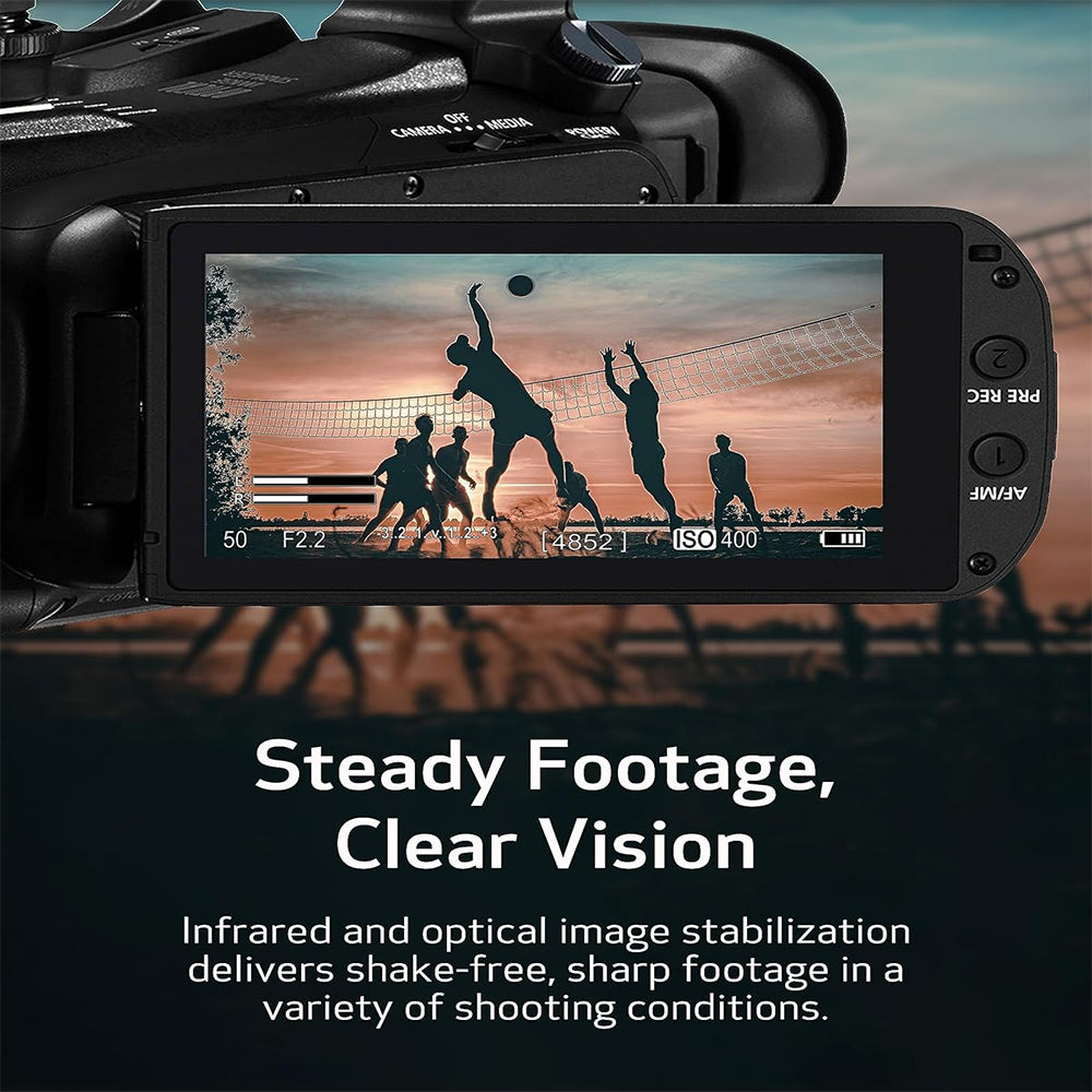 Canon XA60 Professiol Compact 4K UHD Camcorder with 20x Optical Zoom Lens Video Camera - 1/2.3" CMOS Sensor, DIGIC DV6, XLR Audio Termils, 5-Axis Stabilization, Hybrid Auto Focus, and UVC for Live Streaming, Recording, Broadcast