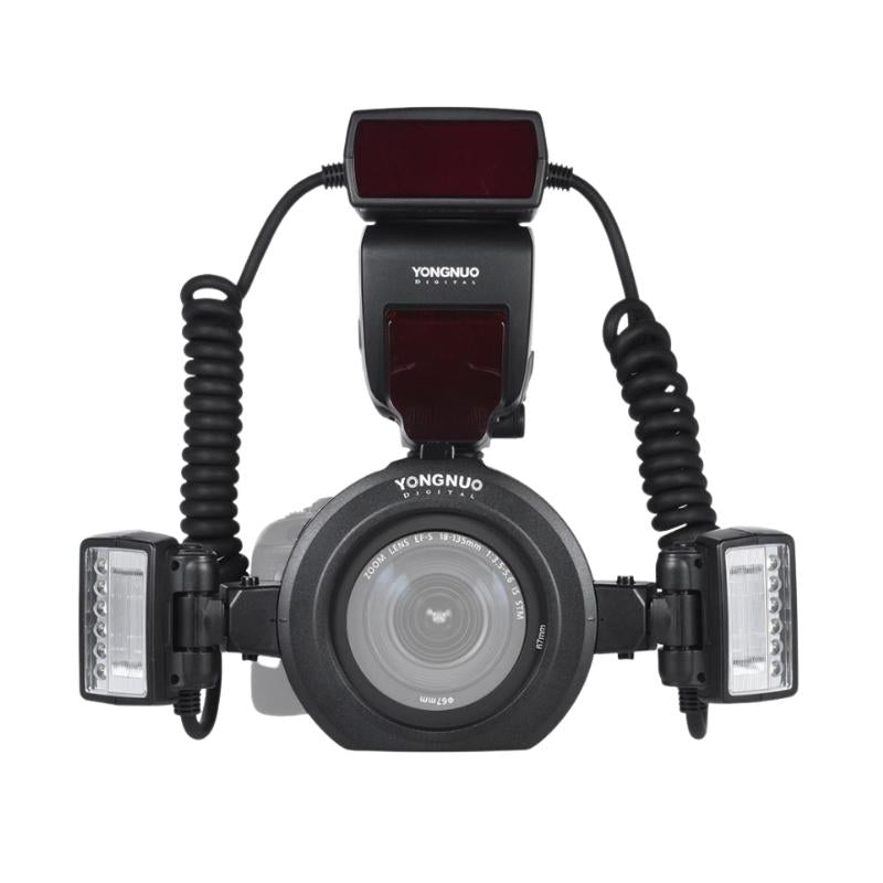 Yongnuo YN24EX TTL Macro Ring LED Flash Head Adapter with Auto Save Setting, Sound Indicator for Canon EOS & Sony DLSRs | JG Superstore