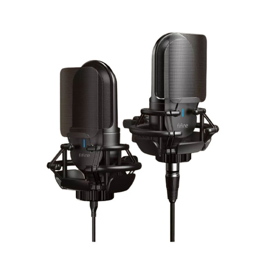 [CLEARANCE] Fifine K726 XLR / K720 USB Type-C Cardioid Condenser Microphone with Noise Reduction Plug & Play for Professional Studio Recording, Gaming, Streaming and Podcasts
