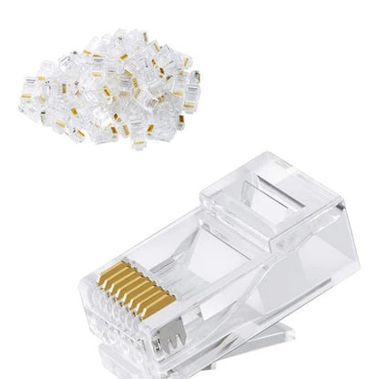 [CLEARANCE] UGREEN 50-Piece CAT5, CAT5e RJ45 Ethernet Network Crimp Connector with Unshielded Crystal Head Design | 20331