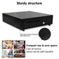 LogicOwl OJ-405E Cash Drawer Box for POS Safekeeping Grocery Store Shop Cashier Register | 5 bills 8 coins with 2 Keys