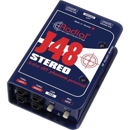 Radial Engineering J48 Stereo Phantom Powered Active Direct Box