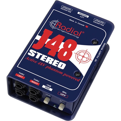 Radial Engineering J48 Stereo Phantom Powered Active Direct Box