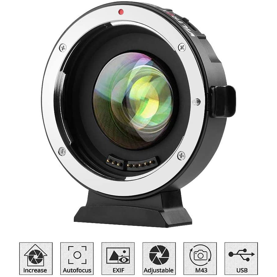 [CLEARANCE] Viltrox EF-M2 II Autofocus Lens Mount Adapter 0.71X for Canon EOS EF Lens to Micro Four Thirds MTF Camera (VERSION 2)