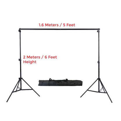 Pxel LS-BD2X2 Photo Video Studio 200cm x 200cm or 6ft. x 6ft Adjustable Muslin Background Backdrop Support System Stand