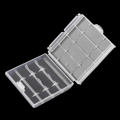 Battery Case Holder Box LR6 LR3 AAA AA Rechargeable Battery Clear Case cover