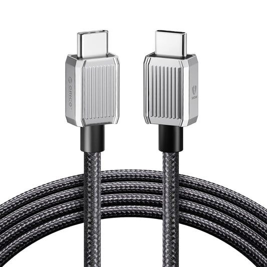 ORICO PD 5A 100W Fast Charging USB-C to USB-C Nylon-Braided Type C Connector Charger Cable with 480Mbps Data Transfer for iPhone 16/15 Plus Pro Max, iPad Pro/Air, MacBook, Smartphones, Tablets & Computer Laptops | ORICO-GQZ100