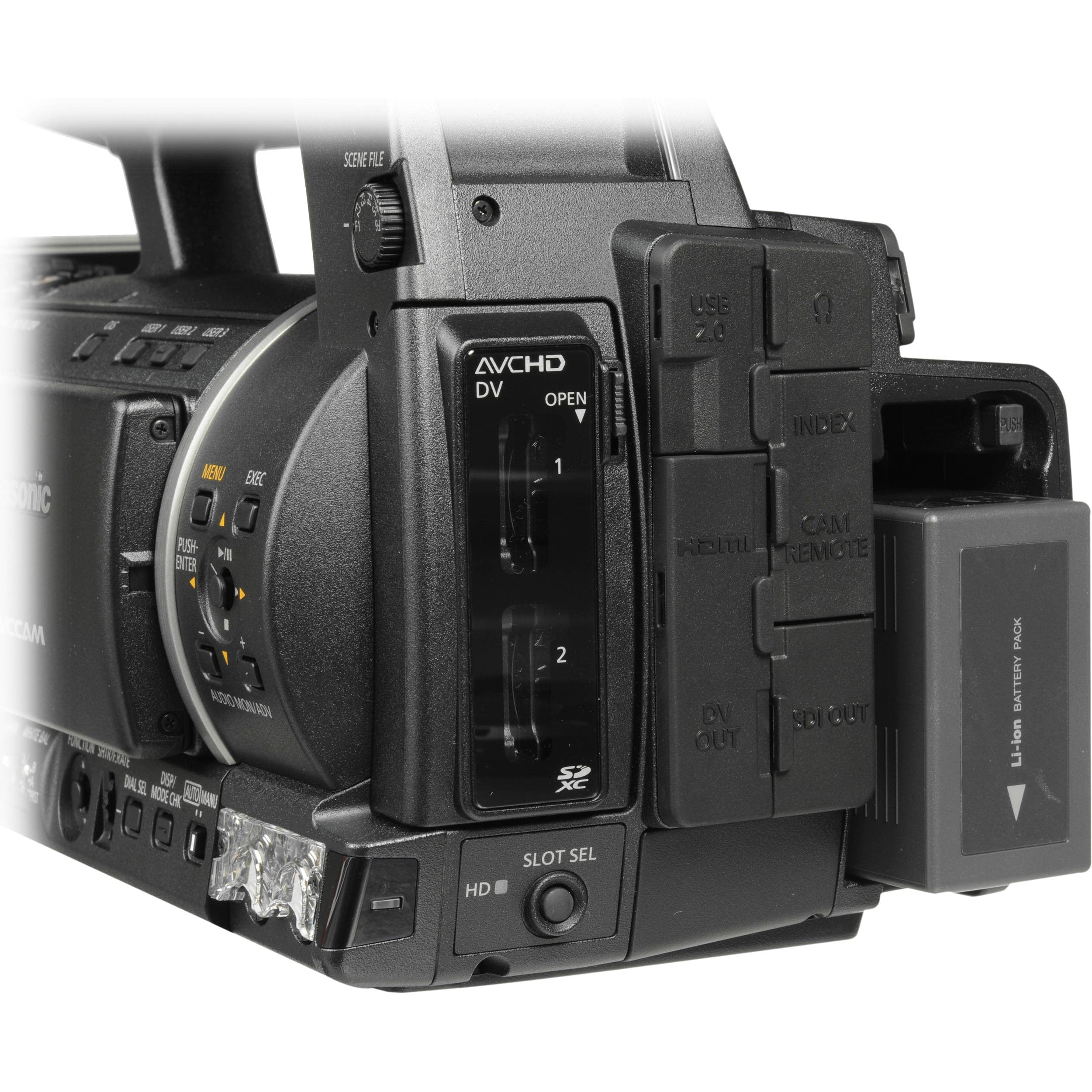 Panasonic AG-AC90 HD60P 3MOS裏面照射 通電120H - ビデオカメラ