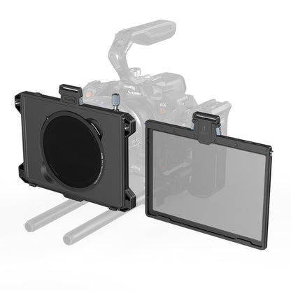 SmallRig 95mm Matte Box Kit with CPL / VND Filter Set, Four Threaded Adapter Rings, Quick Release Magnetic Filter Frame, Carbon Fiber Top Flag for DSLR Mirrorless Cameras, Cinematic Filmmaking, Videography Photography | 5011