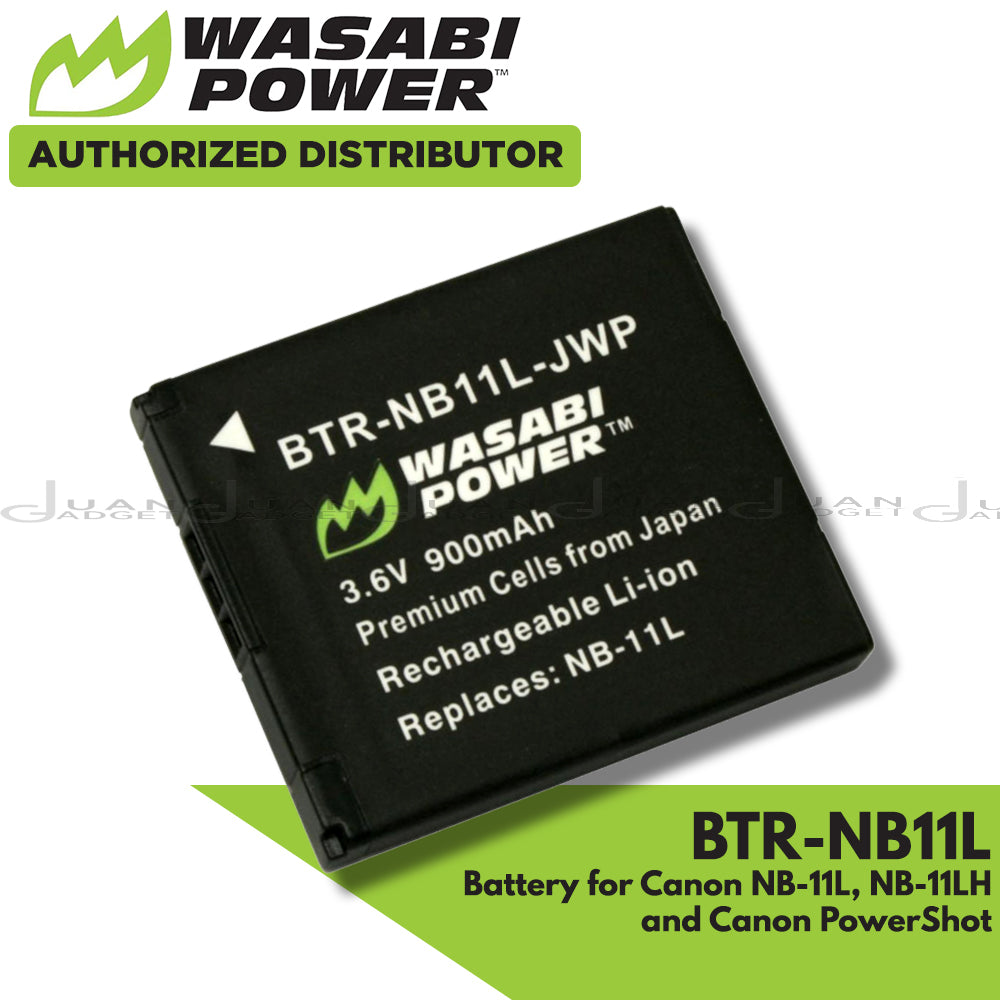 Wasabi Power (2-Pack) Canon NB-11L NB-11LH NB11L NB11LH Battery and Charger with Fold Out US Plug, Car Charger and Euro Plug Adapter for Select Canon PowerShot Camera SX400 IS SX410 IS SX420 IS ELPH 350 HS ELPH 360 HS A3500 IS A4000 IS | JG Superstore