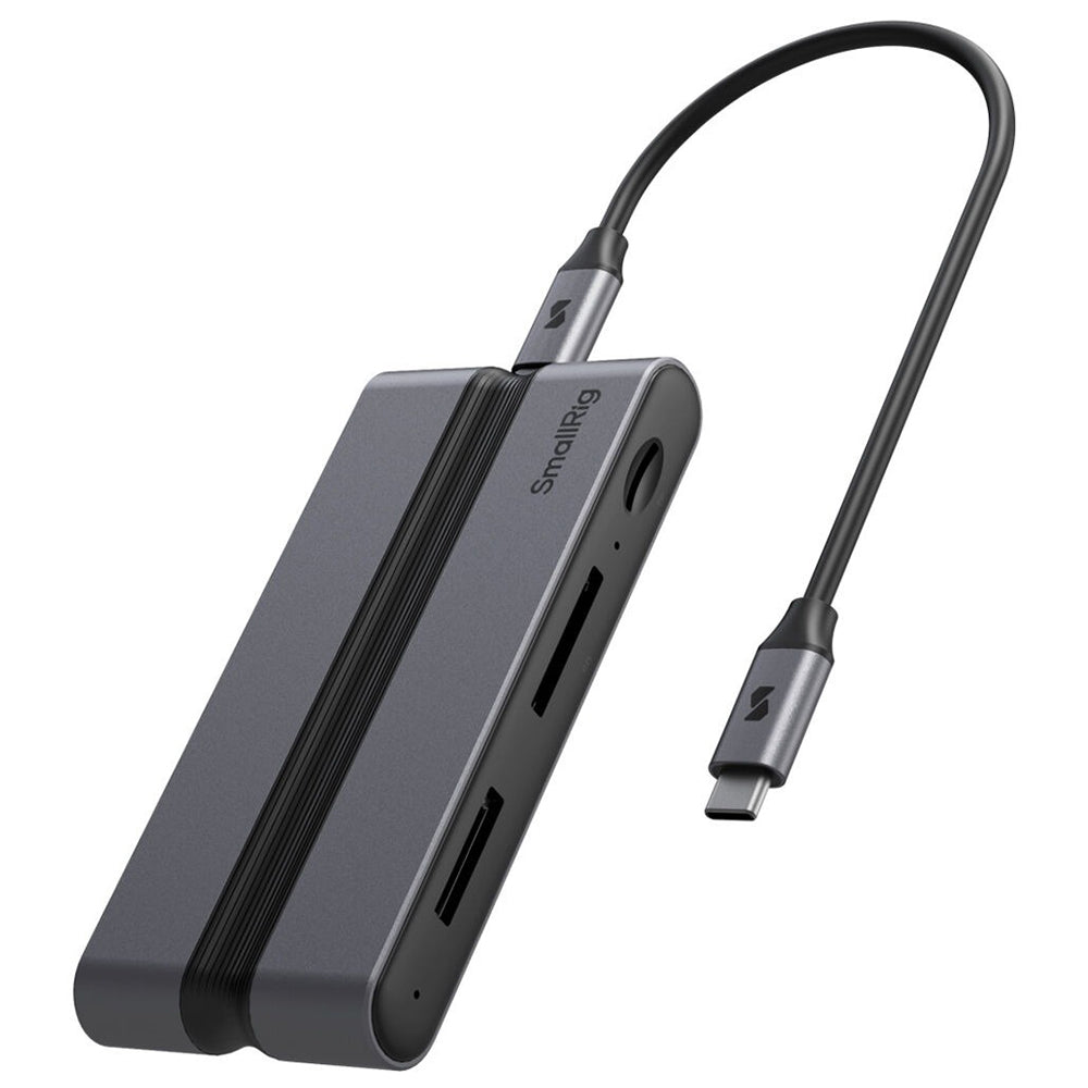 SmallRig 9-in-1 CF Express Type A / B Docking Station with SD & microSD Card Slots, USB-C USB-A HDMI RJ45 Ports, Aluminum Alloy, Compatible with macOS, Windows and Linux | 4662 4663