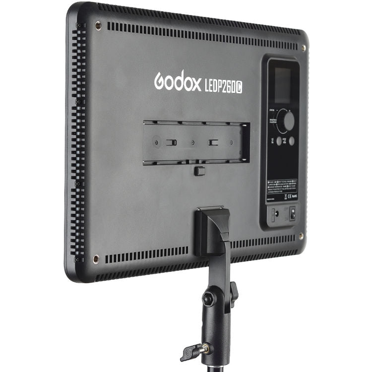 Godox LEDP260C CRI95+ TLCI94+ 30W Ultra-Thin Lightweight Adjustable LED Video Light, 3300K-5600K Continuous Lighting Panel