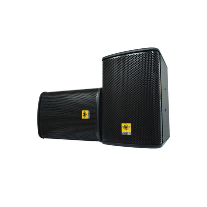 KEVLER KR-310 10" 450W 2-Way Bass Reflex Passive Karaoke Loudspeakers (PAIR) with Built-In Pole and Ceiling Bracket Mounting Ports, 4 Layer Voice Coil Woofer for Vocal and Bass Sound Reinforcement