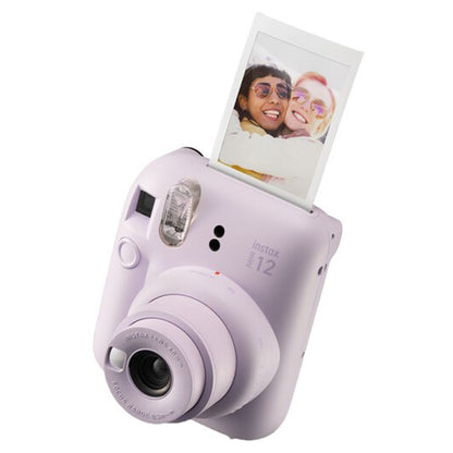 FUJIFILM Instax mini 12 Instant Film Camera with Automatic Exposure, Close-Up Mode, and Selfie Mirror  - Available in Blossom Pink, Pastel Blue, Lilac Purple, Clay White, and Mint Green