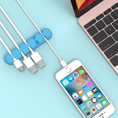 [𝐒𝐔𝐏𝐄𝐑 𝐒𝐀𝐋𝐄] ORICO CBS5 Desktop Cable Mager Organizer with 5 Ports and High Strength Double-Sided Adhesive Tape for Max 5mm Diameter Cords