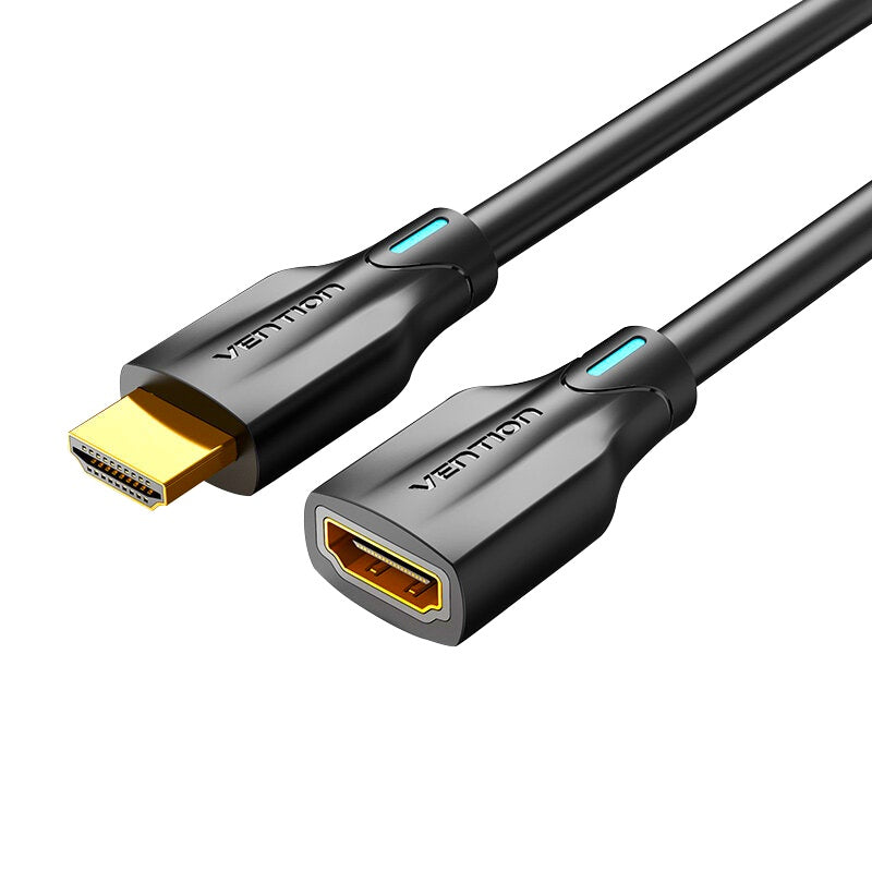 [CLEARANCE] Vention 8K FUHD 60Hz HDMI 2.1 Male to Female Gold-Plated Video Cable Extension Cord with 48Gbps Bandwidth Speed and Easy-Swap Function for Laptops, TV, Monitors (Available in 1.5M and 2M) | AHB