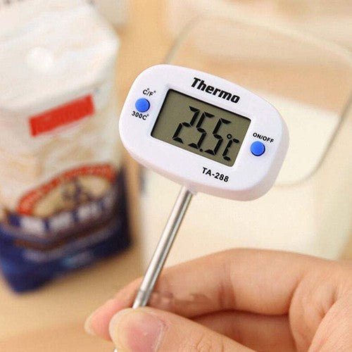 [CLEARANCE] Eagletech TA-288 Digital LCD Thermometer for Meat and Liquid used for Oven cooking (White)