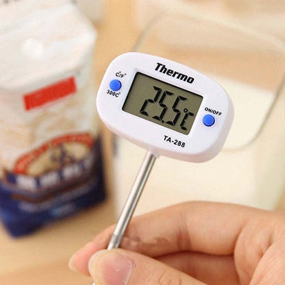 Eagletech TA-288 Digital LCD Thermometer for Meat and Liquid used for Oven cooking (White)