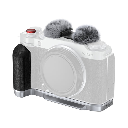 SmallRig L-Shape Mounting Plate Aluminum Alloy and Silicone Handle for FUJIFILM X-M5 Mirrorless Camera with Multiple 1/4"-20 Threads and Screws, Arca Type QR Plate, Integrated Strap Slot, Mic Windscreen and Hot Shoe Cover | 4875 | 4876