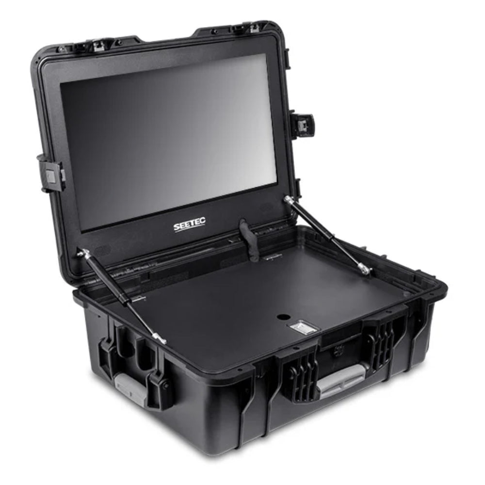 FEELWORLD SEETEC WPC215 21.5" IPS 1000nits 4K HDMI SDI Carry-On Director Broadcast Monitor with Portable Waterproof Protective Case & Dual V-Mount Battery Plates