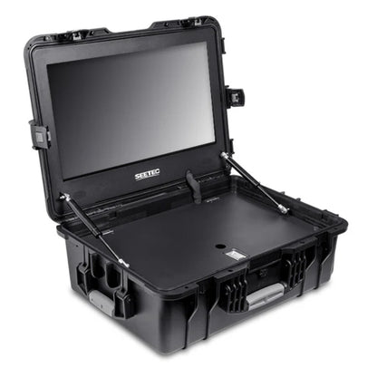 FEELWORLD SEETEC WPC 21.5" / 15.6" IPS 1000nits 4K HDMI SDI Carry-On Director Broadcast Monitor with Portable Waterproof Protective Case & Dual V-Mount Battery Plates