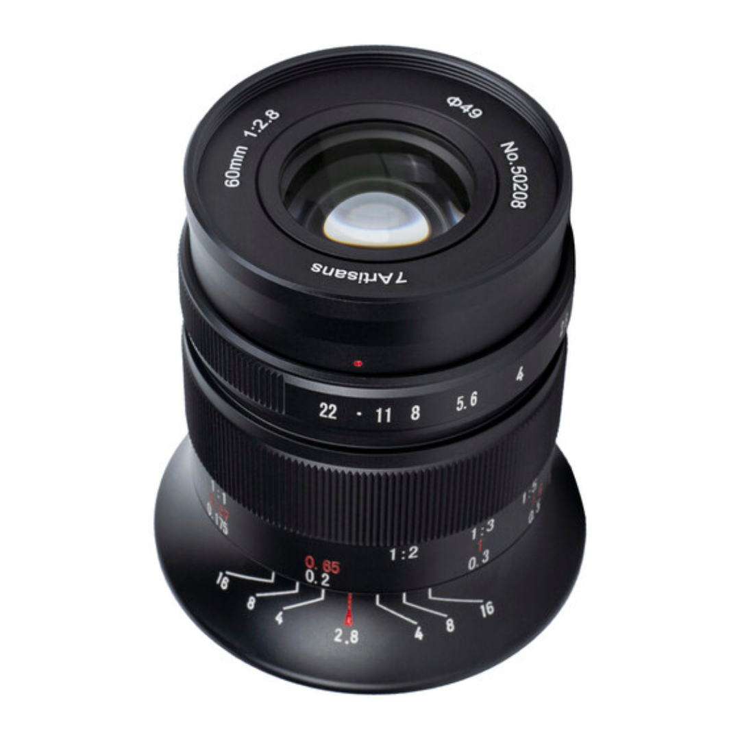 7Artisans 60mm F/2.8 Mark II APS-C Format Sigma L Mount Macro Telephoto Prime Lens MF Manual Focus for Mirrorless Cameras