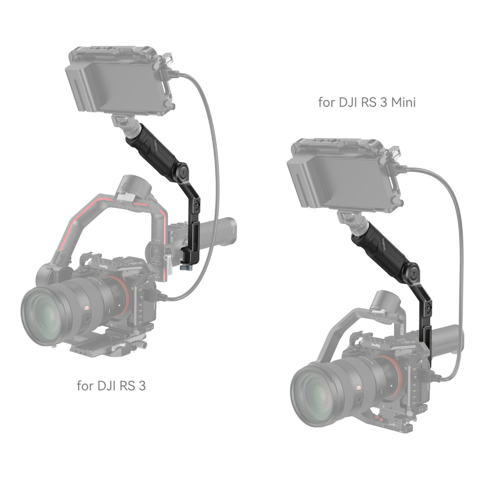 SmallRig Sling Handle for DJI RS 3 Mini Camera Gimbal Stabilizer with Stable Center of Gravity, Adjustable Handgrip Angle, Cold Shoe & 1/4"-20 Accessory Mounts | 4197B