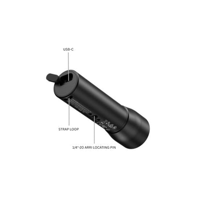 SmallRig RF 05B Portable Zoom LED Video Light 1900K-8000K with 12 FX Lightning Effects & OLED Display