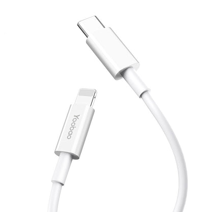 [CLEARANCE] YOOBAO YB-415 36W 1M PD Fast Charging Cable USB Type-C to Lightning - White