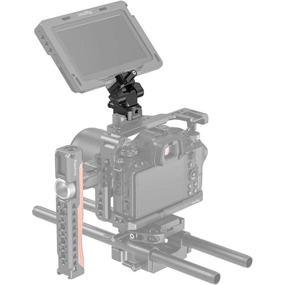 [CLEARANCE] SmallRig Swivel and Tilt Monitor Mount with NATO Clamps, 1.2Kg Load Capacity, 360 / 140 Degree Positioning, Quick Release Design with Knobs for On-Camera Video Monitors BSE2385